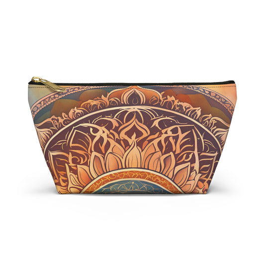 Accessory Pouch - Inspirational Fire Sunflower Design