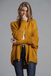 Open Front Batwing Sleeve Cardigan