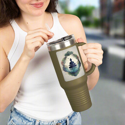 Mindfulness Meditation Insulated Travel Mug 40 oz.