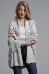  Open Front Batwing Sleeve Cardigan