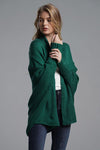 Open Front Batwing Sleeve Cardigan